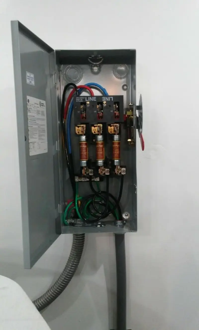 Three-phase disconnect switch installed for Electrical Wiring & Rewiring in Gifford