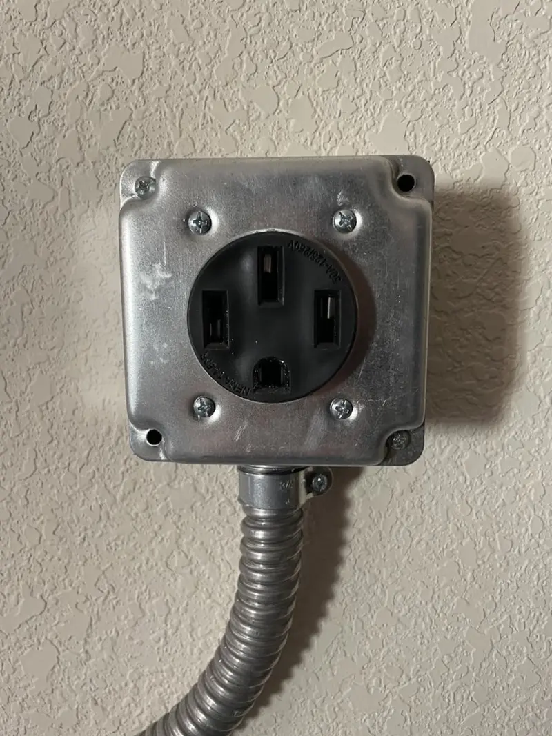 NEMA 14-50 outlet installed for Electrical Panel Upgrade in Gifford